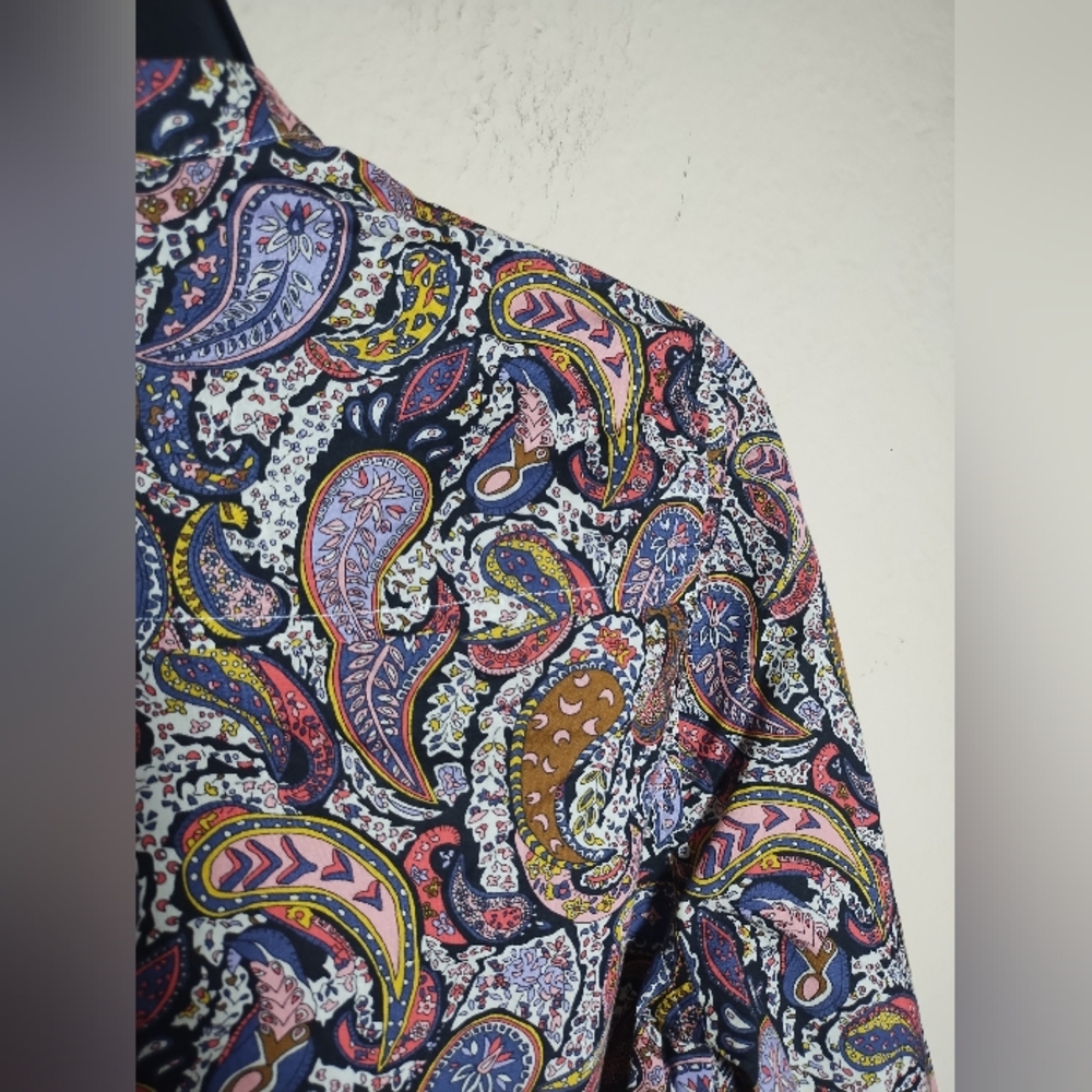 J Crew Liberty Art Fabrics Top Pop Over - Picture 12 of 16
